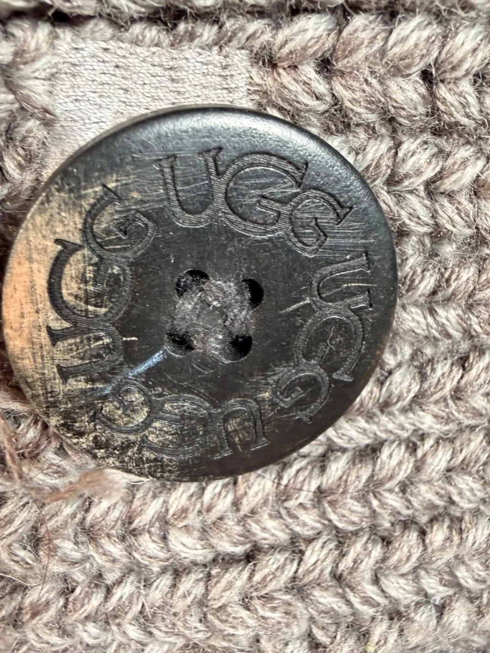 UGG Classic Cardy Heather Gray Knit Sweater Boots Size 9